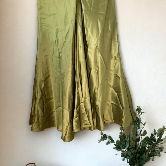Badgley Mischka Green Rhinestone Cocktail Dress Size 6 - Picture 12 of 13